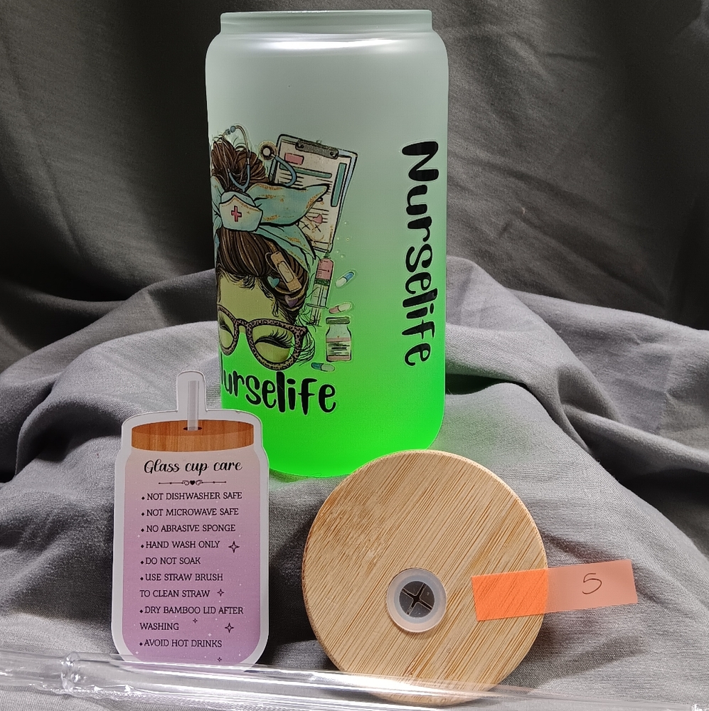 16oz Cold Drink Frosted Beer Glass Cold Drinks